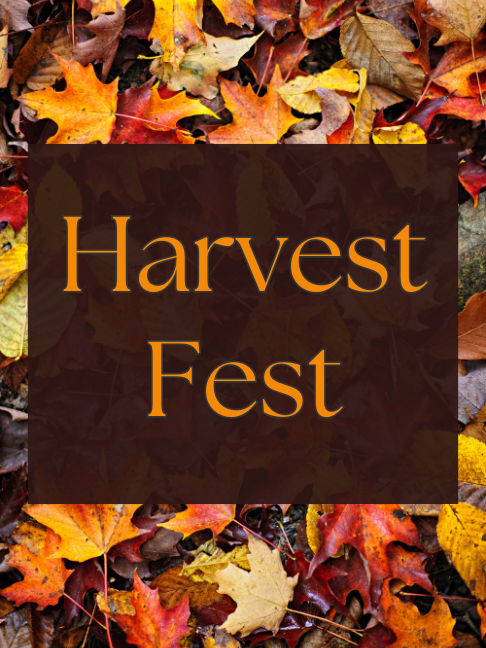 brochure giving details of the 2023 Bliss Harvest Fest